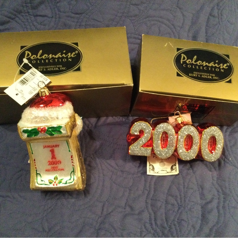 Collectible Millenium Polonaise Glass Ornaments